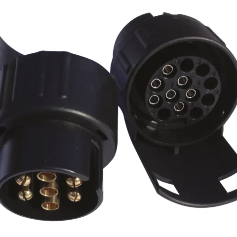 Blister de 1 Adaptateur compact 7 broches mâles /13 broches femelles Trailers Equipment FFK3262AB