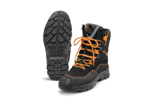 STIHL Chaussures en cuir pour travaux à la tronçonneuse FUNCTION Active Pour travaux à la tronçonneuse privés et professionnels – 47 - photo produit