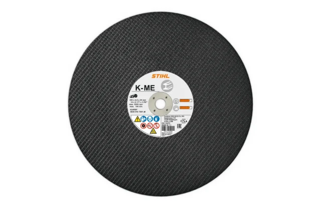 STIHL Disques de découpe K‑ME, abrasif, acier, Ø 400 mm Disque de découpe abrasif K‑ME Ø 400 mm lot de 10 Meule K-ME diam 400mm/16″ - photo produit
