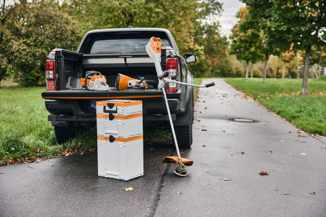 STIHL Mallette pour batteries taille L - en situation