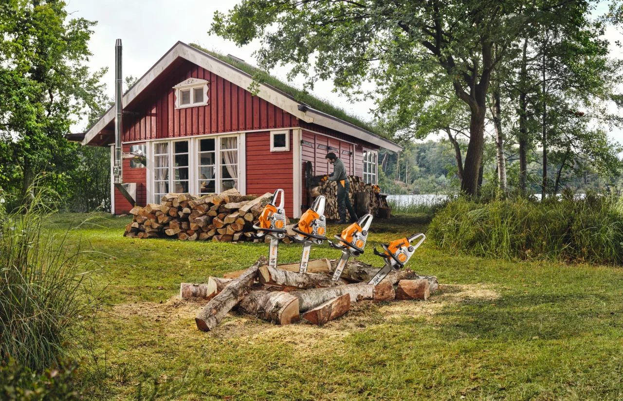 STIHL MS 182 Tronçonneuse thermique puissante et polyvalente - en situation