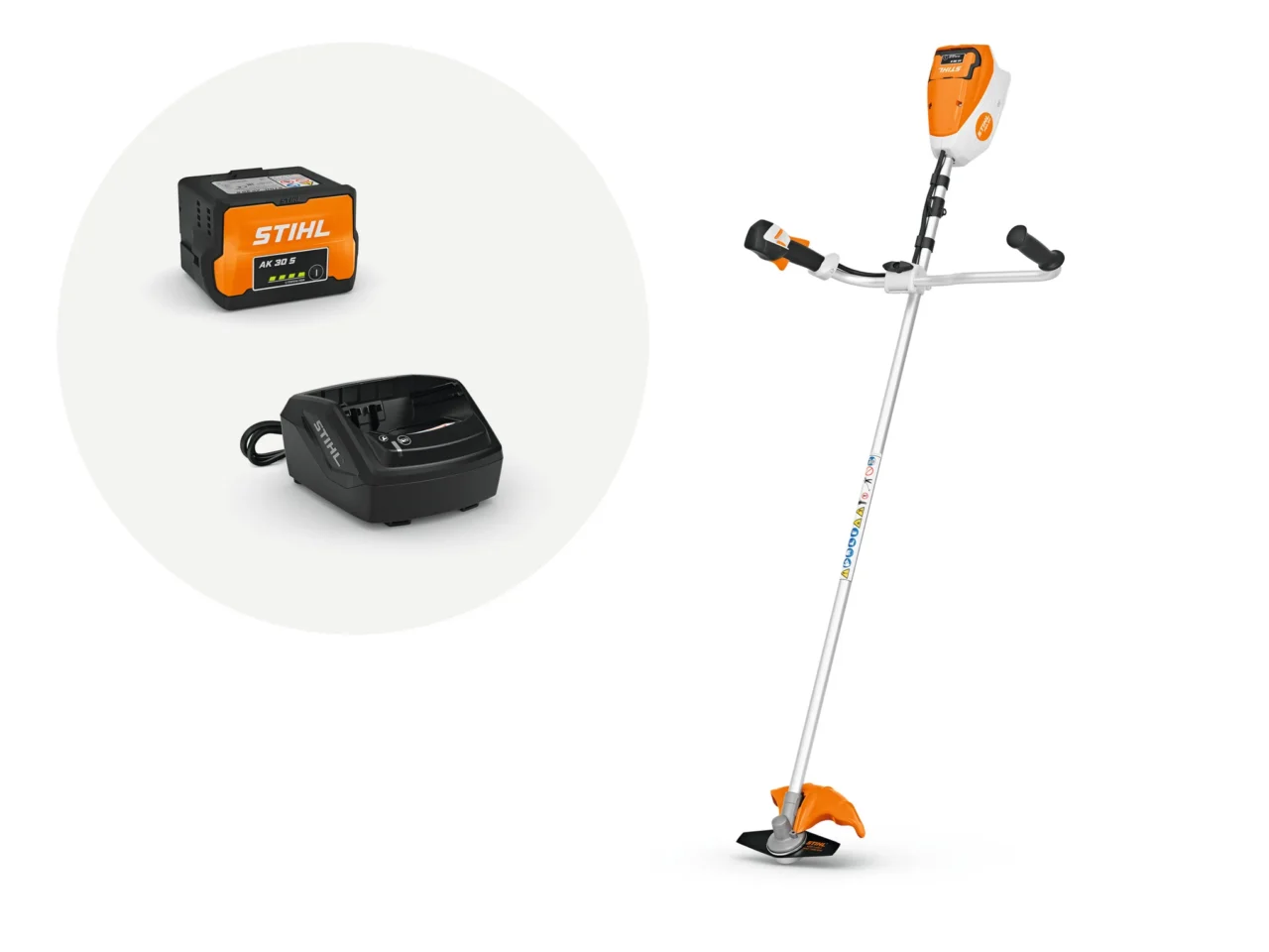 STIHL Pack FSA 80 Set Couteau 230-2 & carter fil - photo produit