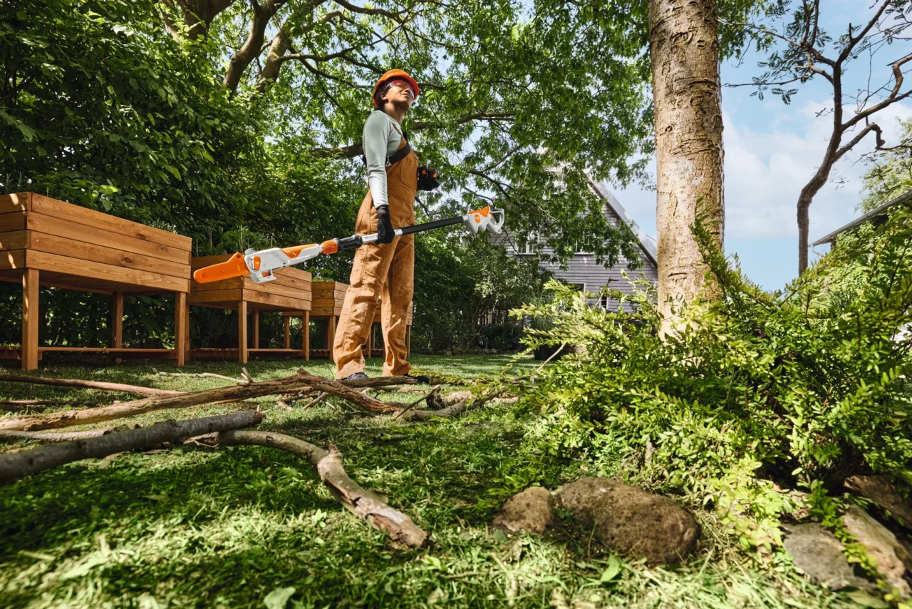 STIHL Pack HTA 30 / 2 Batteries AS 2 et 1 chargeur ALS 31 - en situation
