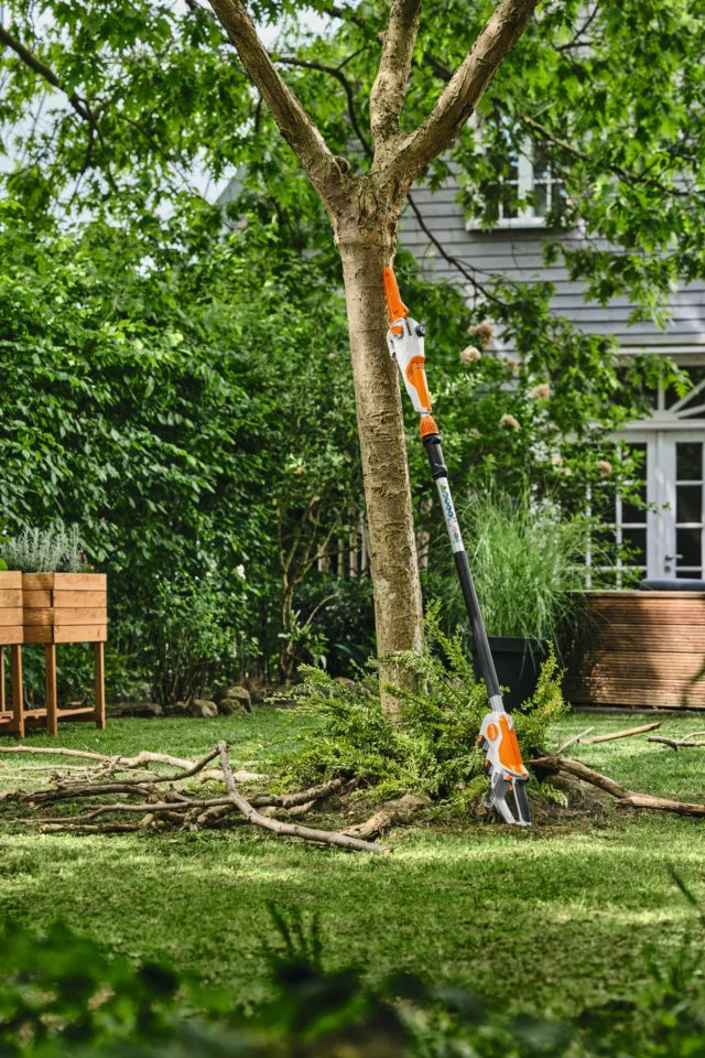 STIHL Pack HTA 30 / 2 Batteries AS 2 et 1 chargeur ALS 31 - en situation