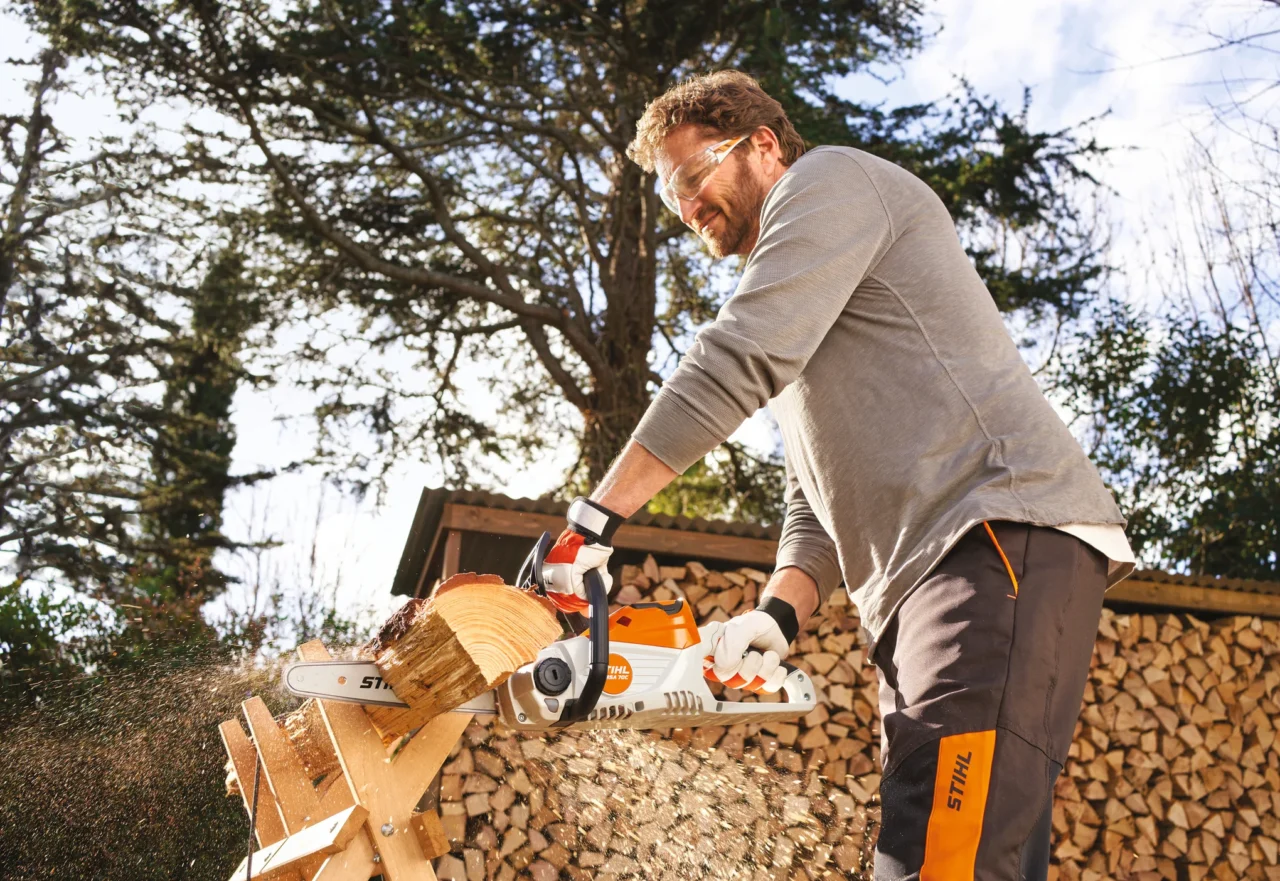 STIHL Pack MSA 70 C-B 30 cm / Batterie AK 30 et chargeur AL 101 - en situation