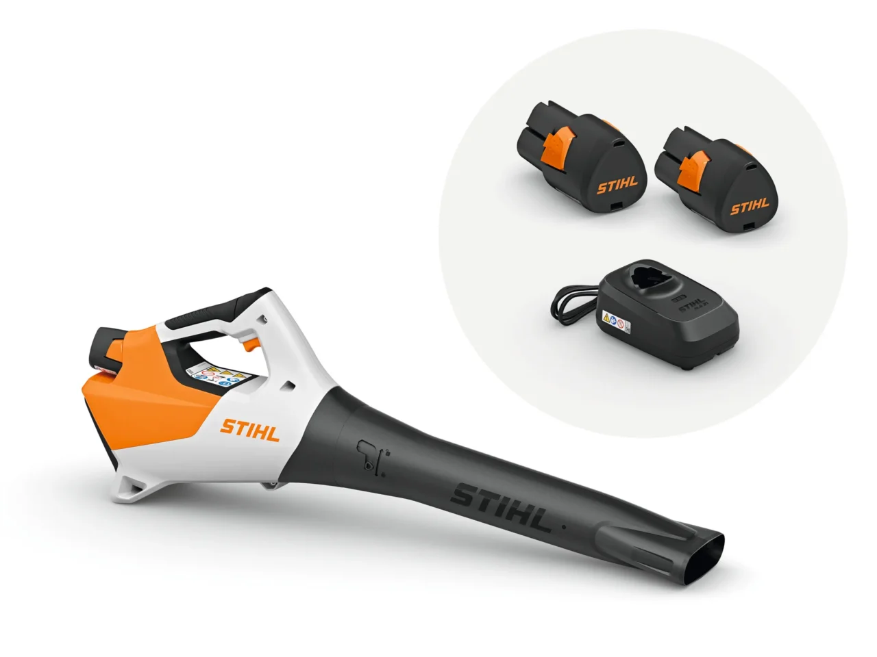 STIHL Pack Souffleur à batterie BGA 30 avec 2 batteries AS 2 et chargeur ALS 31 - photo produit