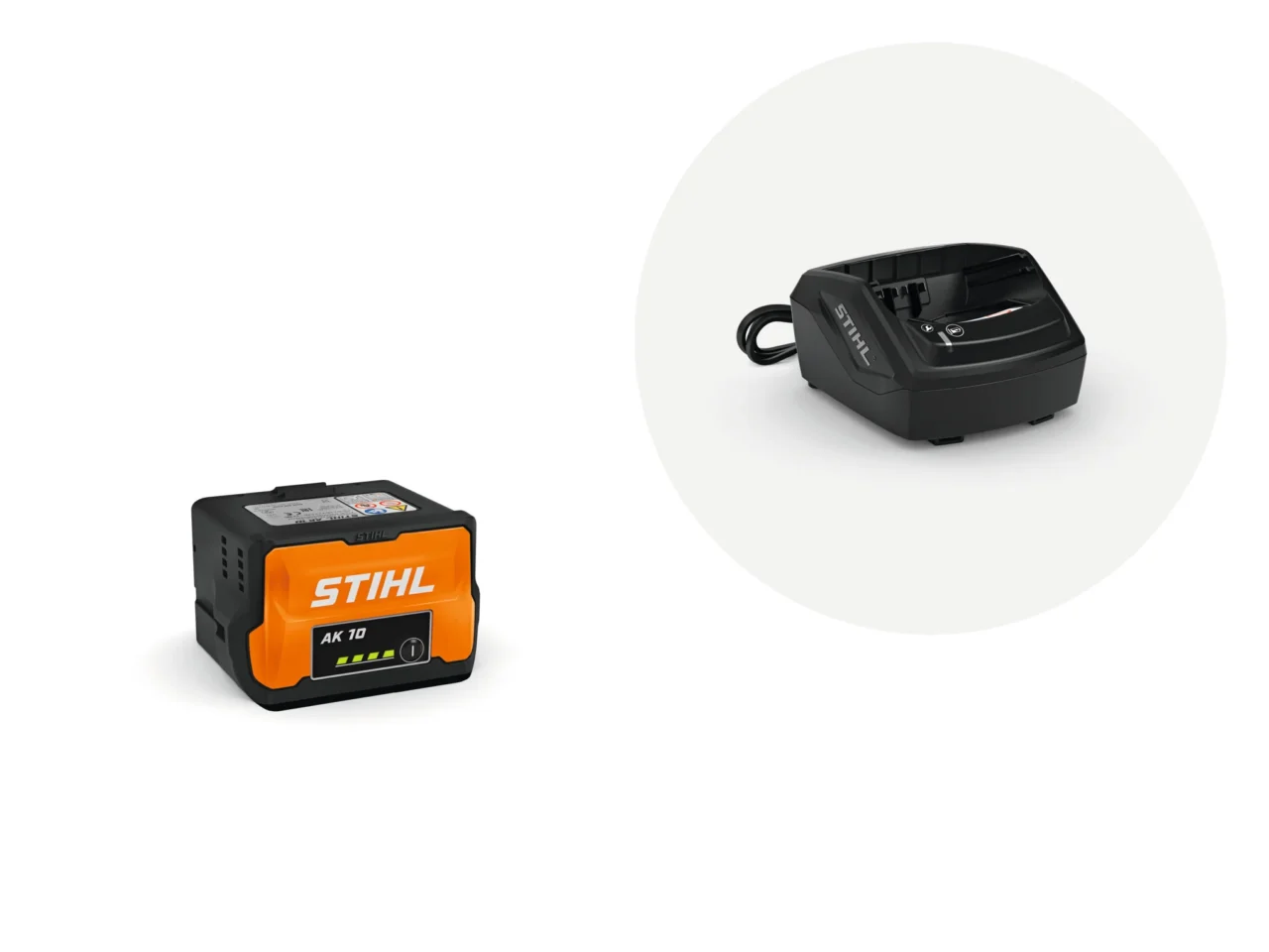 STIHL Set de démarrage AK 10 Batterie et chargeur pour tous les outils sans fil AK SYSTEM - photo produit