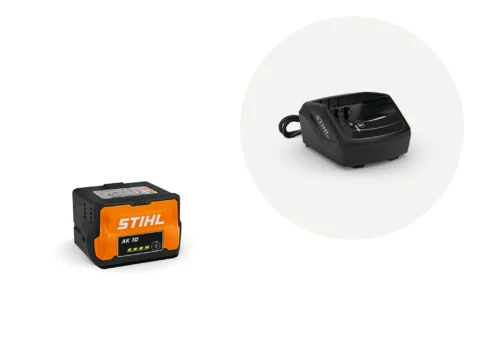 STIHL Set de démarrage AK 10 Batterie et chargeur pour tous les outils sans fil AK SYSTEM - photo produit